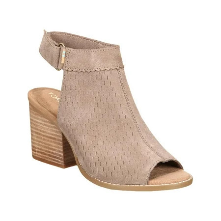 Toms Womens Grenada Suede Peep Toe Dress Sandals | Walmart (US)
