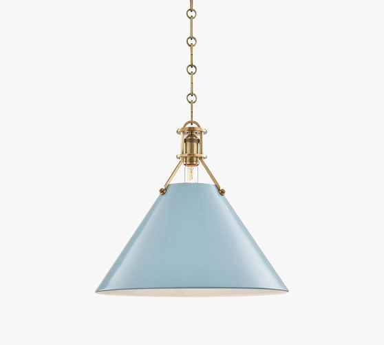 Jocelyn Flared Metal Pendant (10"-16") | Pottery Barn (US)
