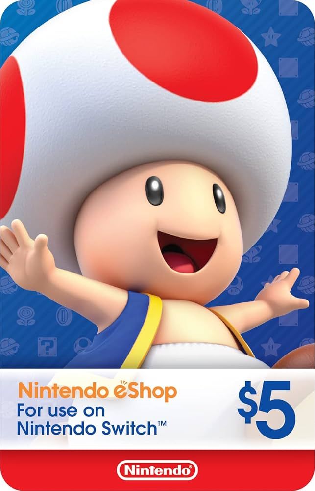 $5 Nintendo eShop Gift Card [Digital Code] | Amazon (US)
