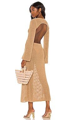 Cult Gaia Juliana Knit Dress in Sand from Revolve.com | Revolve Clothing (Global)
