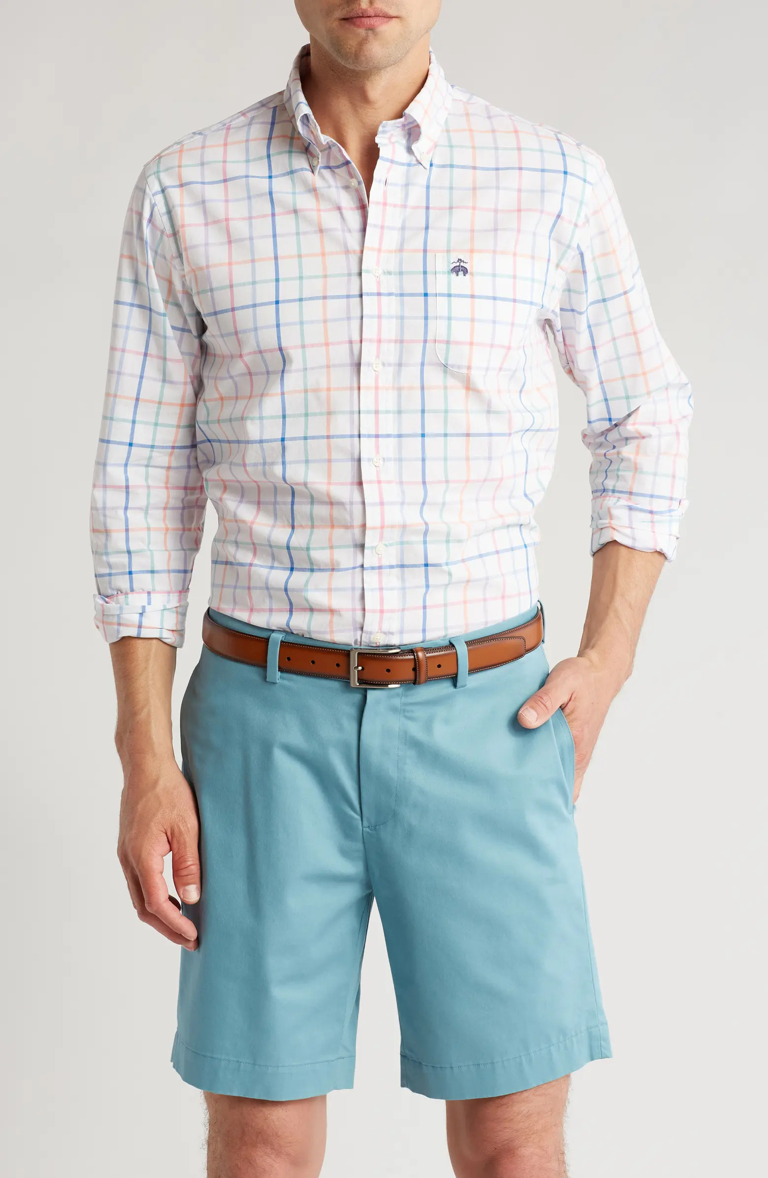 Brooks Brothers Regular Fit Spring Check Dress Shirt | Nordstromrack | Nordstrom Rack