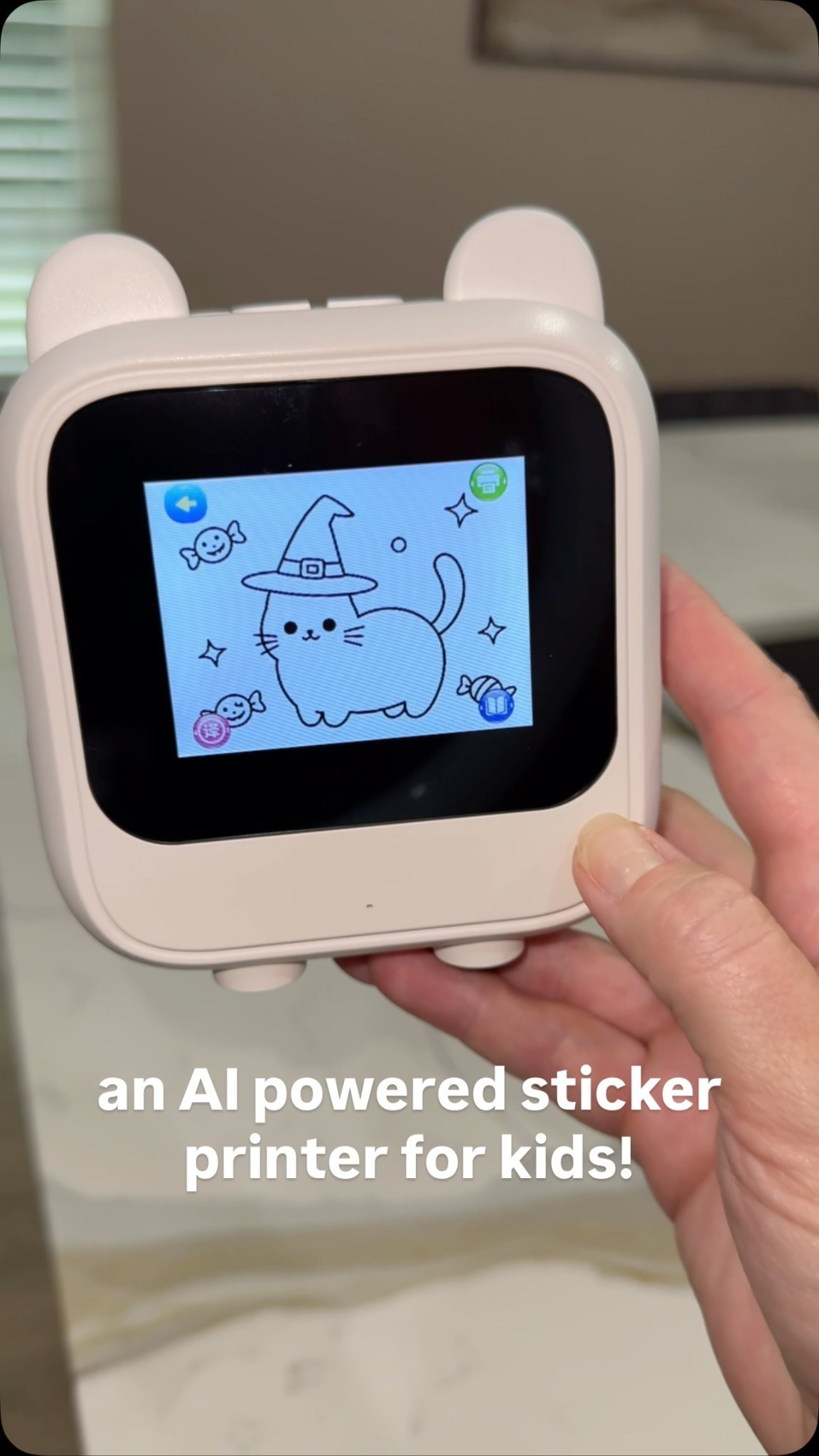 The most 2026 toy I’ve seen so far 🫣😂 an AI powered sticker printer that kids can think of what they want it to make then it prints and they can color them! You can even make gift labels with it! No phone, no app needed! 

Follow + comment “SHOP” for a link! (make sure you’re following to receive it) ✨ & if you love Holiday finds and gift ideas, follow along for more! 

#amazonfinds #amazonfind #amazontoys