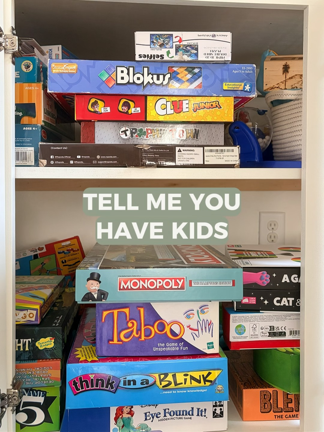 Your game closet doesn’t have to feel like a stressful avalanche every time someone asks to play a game 🎲🙃

I linked the exact organizing products I used in this game closet refresh because when systems are simple, your kids can actually help keep them that way.

✨ Clear bins so everyone can see what belongs where
✨ Labels that stop the “Mom, where does this go?” questions
✨ Easy-access storage kids can actually use
✨ Simple systems that make your home work better for real life

Because the goal isn’t a perfect house.
It’s creating a home that feels easier to live in.

If your game closet has turned into a pile of crushed boxes, missing pieces, and random toys… these products are a great place to start 🤍

Shop all my game closet favorites here ⬇️ 

 #LTKmomlife #LTKHome #LTKKids