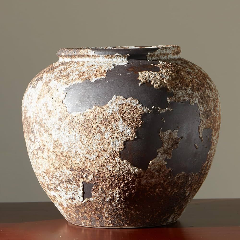 Smiletag Rustic Vase for Home Decor, Farmhouse Terracotta Vases, Stone Vases, Large Vases for Liv... | Amazon (US)