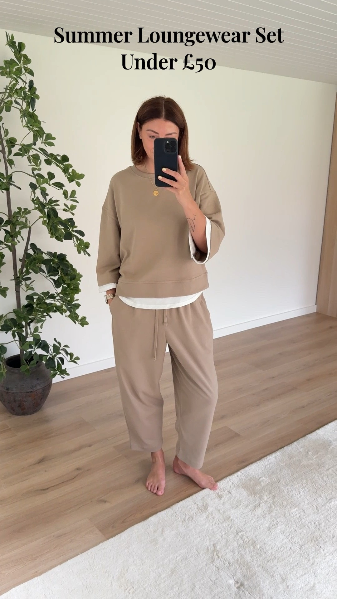For being at home, lounging or working, I like to be comfortable first and foremost.
This coord set is perfect t for just that!
- 100% cotton so it’s breathable for Summer
- The trousers have an elasticated drawstring waistband
- Loose oversized fit
- Under £50
- Comes in wearable 4 colours

For size reference I’m a UK size 10 and 5’9
I’m wearing a size M in both top and bottoms

#LTKuk #LTKsummer #LTKeurope