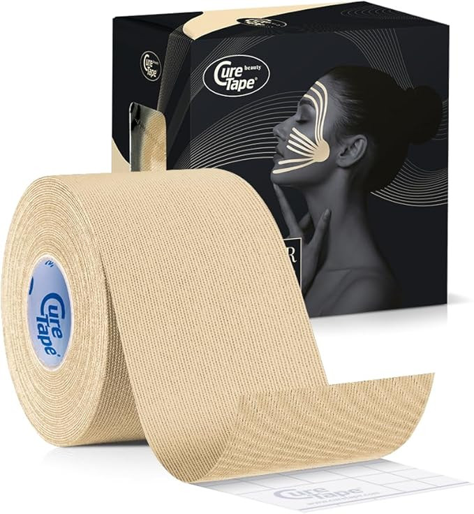CureTape Beauty Kinesiology Tape | Anti-Wrinkle Face Tape | Face Lift Tape for Toning, Firming & ... | Amazon (US)