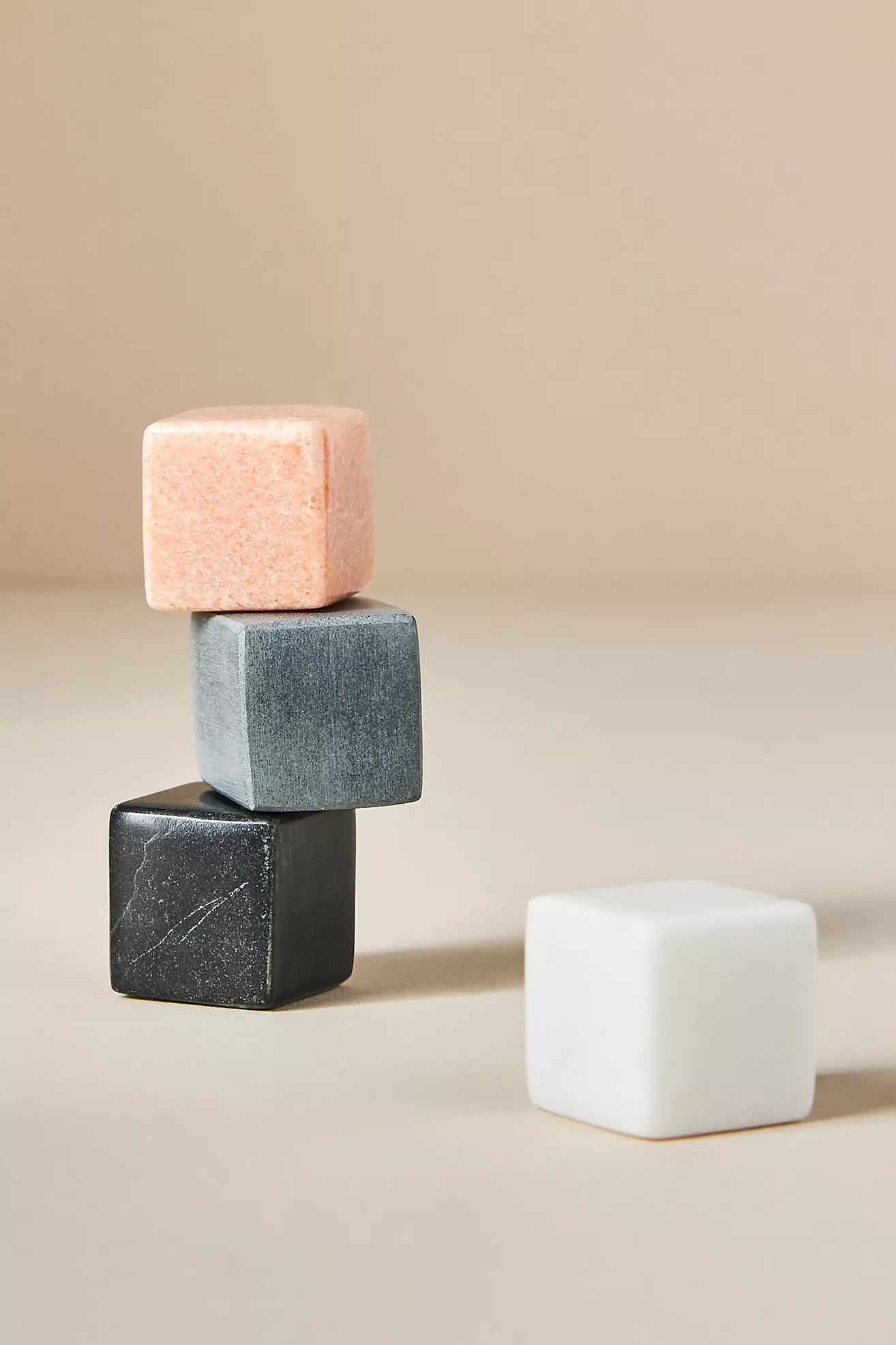Marble Whiskey Rocks, Set of 4 | Anthropologie (US)