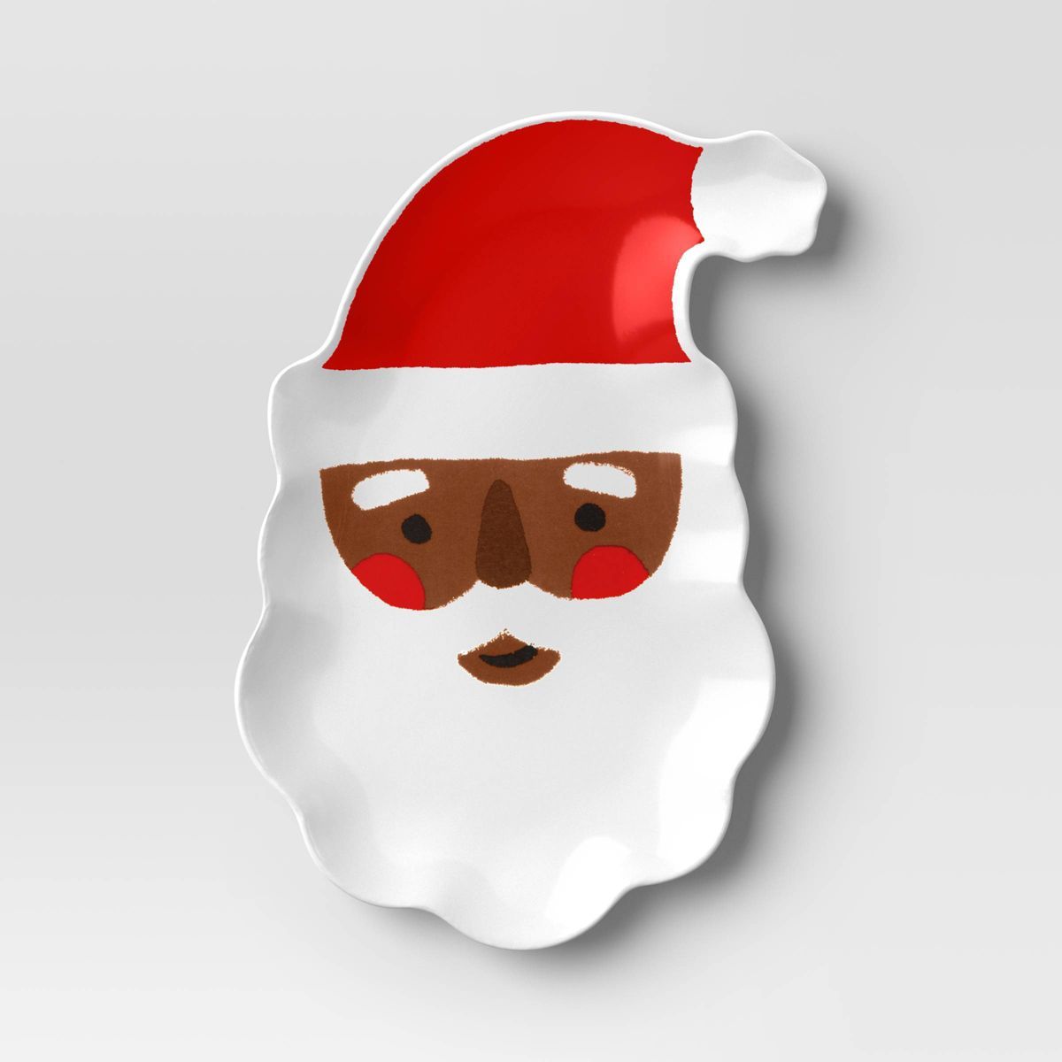 7.38" Christmas Melamine Santa Dinner Plate Red - Wondershop™ | Target