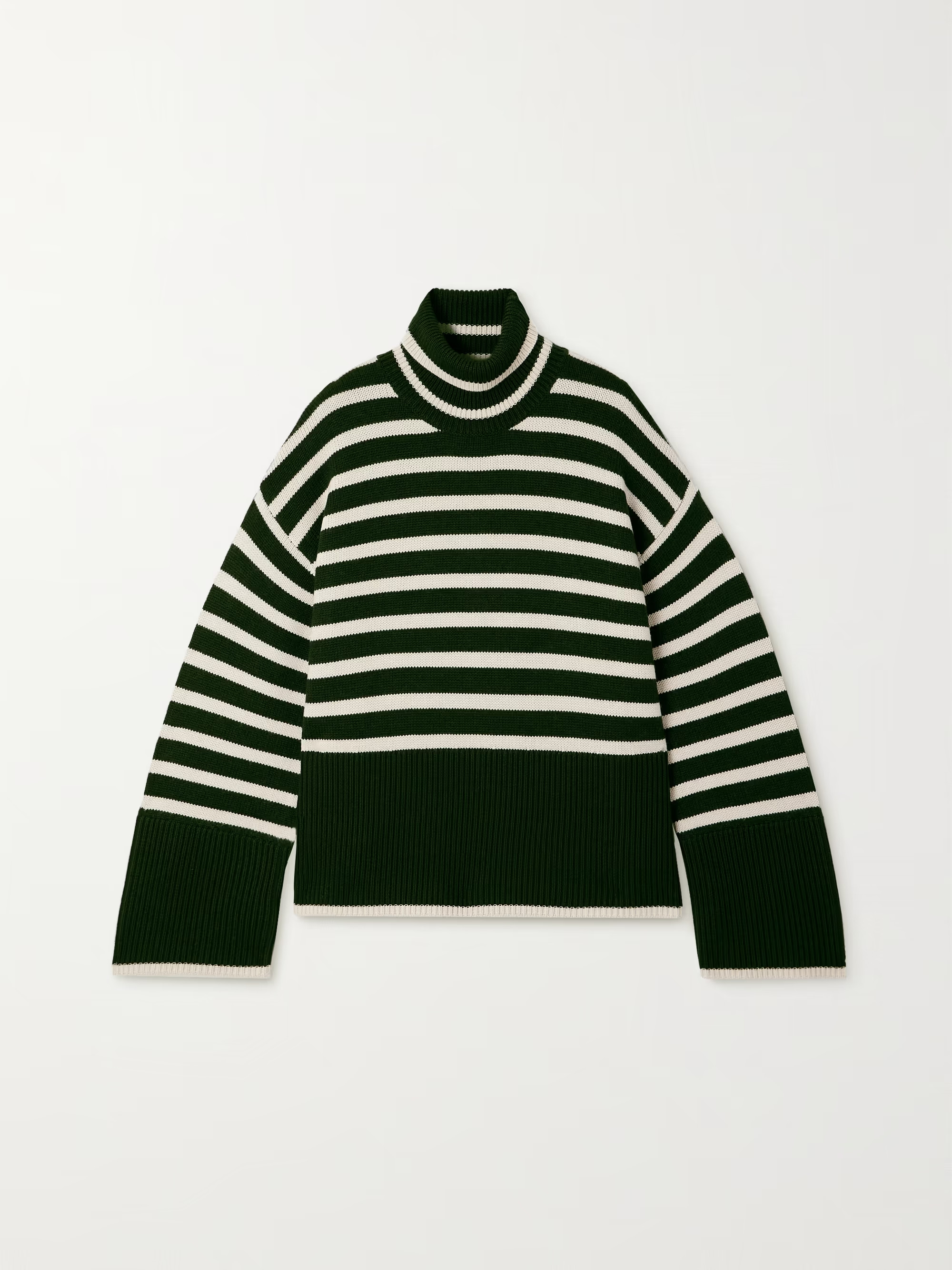 Striped wool and organic cotton-blend turtleneck sweater | NET-A-PORTER (UK & EU)
