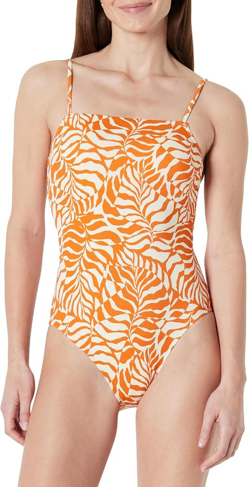Amazon Essentials Women's Squareneck One-Piece Swimsuit | Amazon (US)