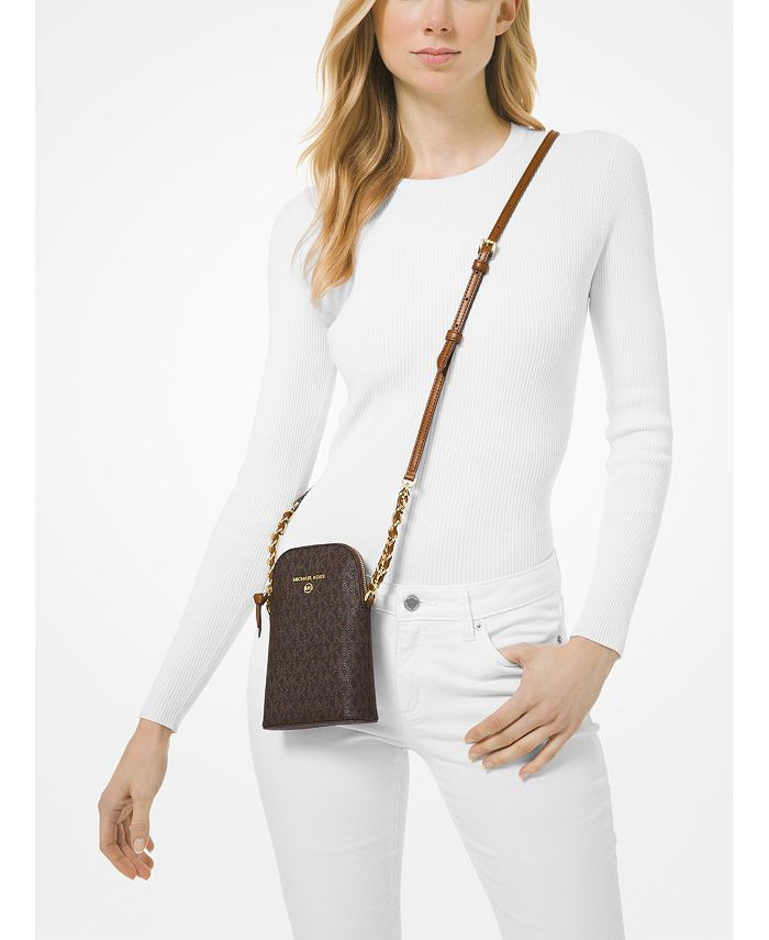 Michael Kors Signature North South Chain Phone Crossbody & Reviews - Handbags & Accessories - Mac... | Macys (US)