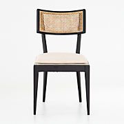 Libby Black and Natural Cane Dining Chair + Reviews | Crate & Barrel | Crate & Barrel