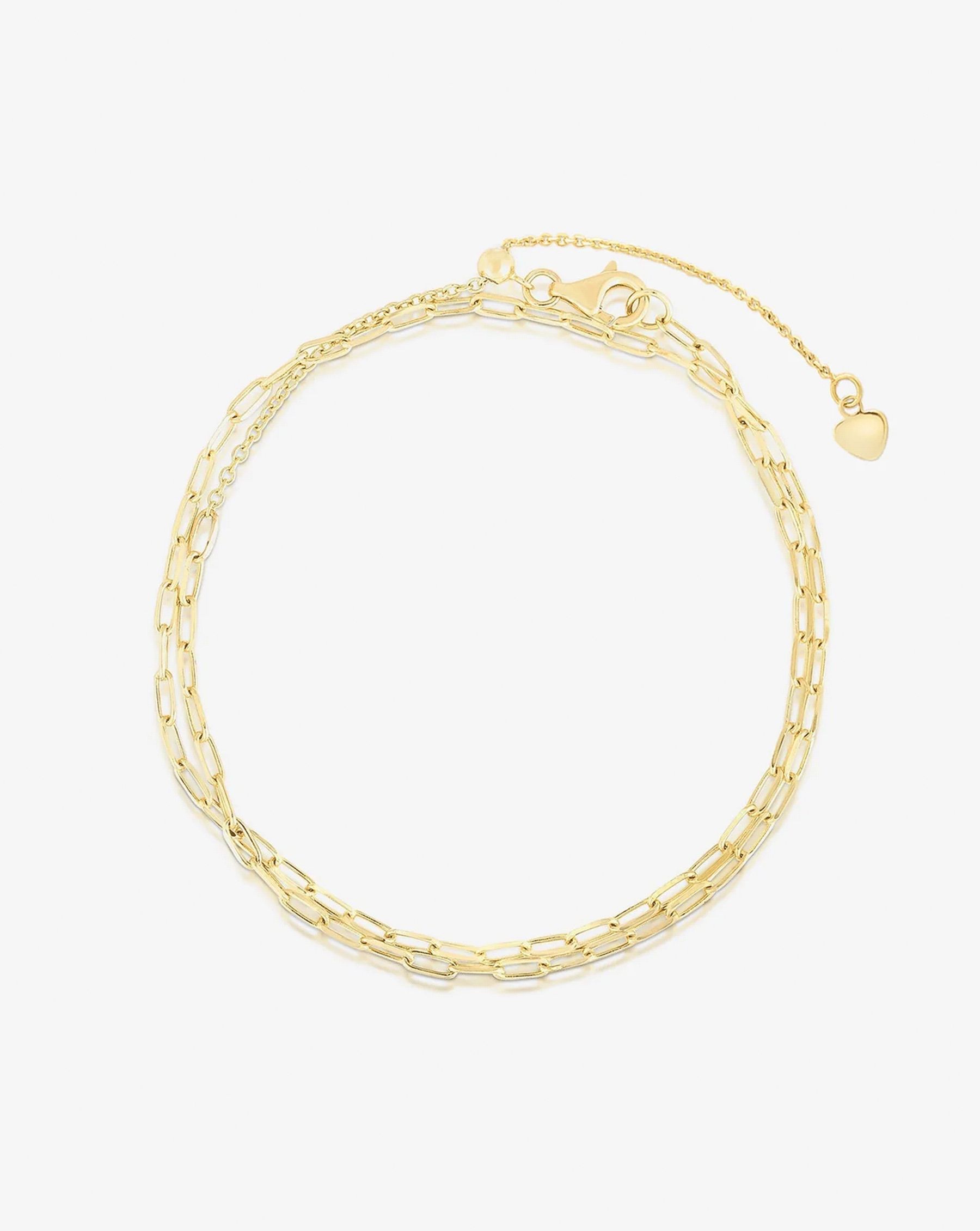 Multiway Mini Link Necklace + Double Wrap Bracelet | Ring Concierge