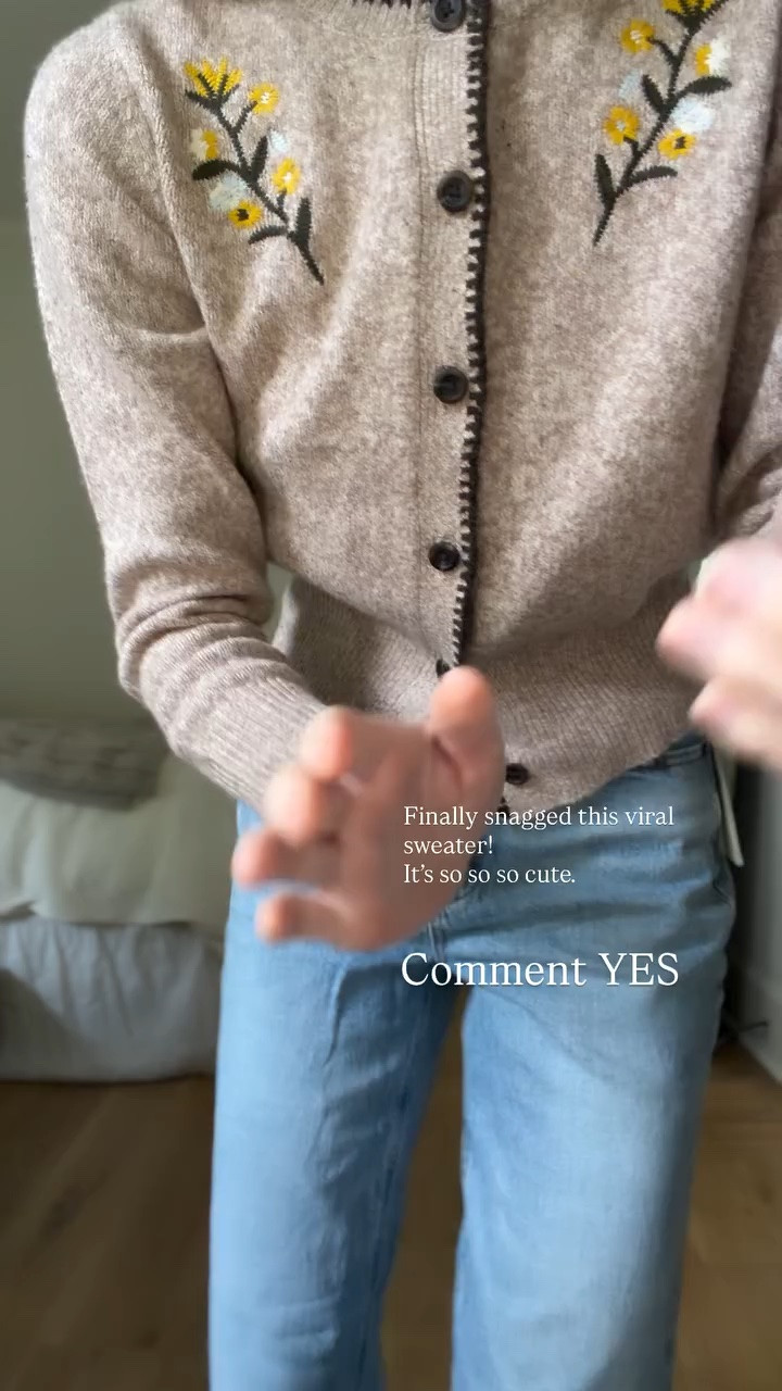 Finally snagged this viral sweater!
It’s so so so cute.  Comment YES