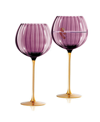 Qualia Glass Posh Ballon Glasses, Set of 2 - Macy's | Macy's