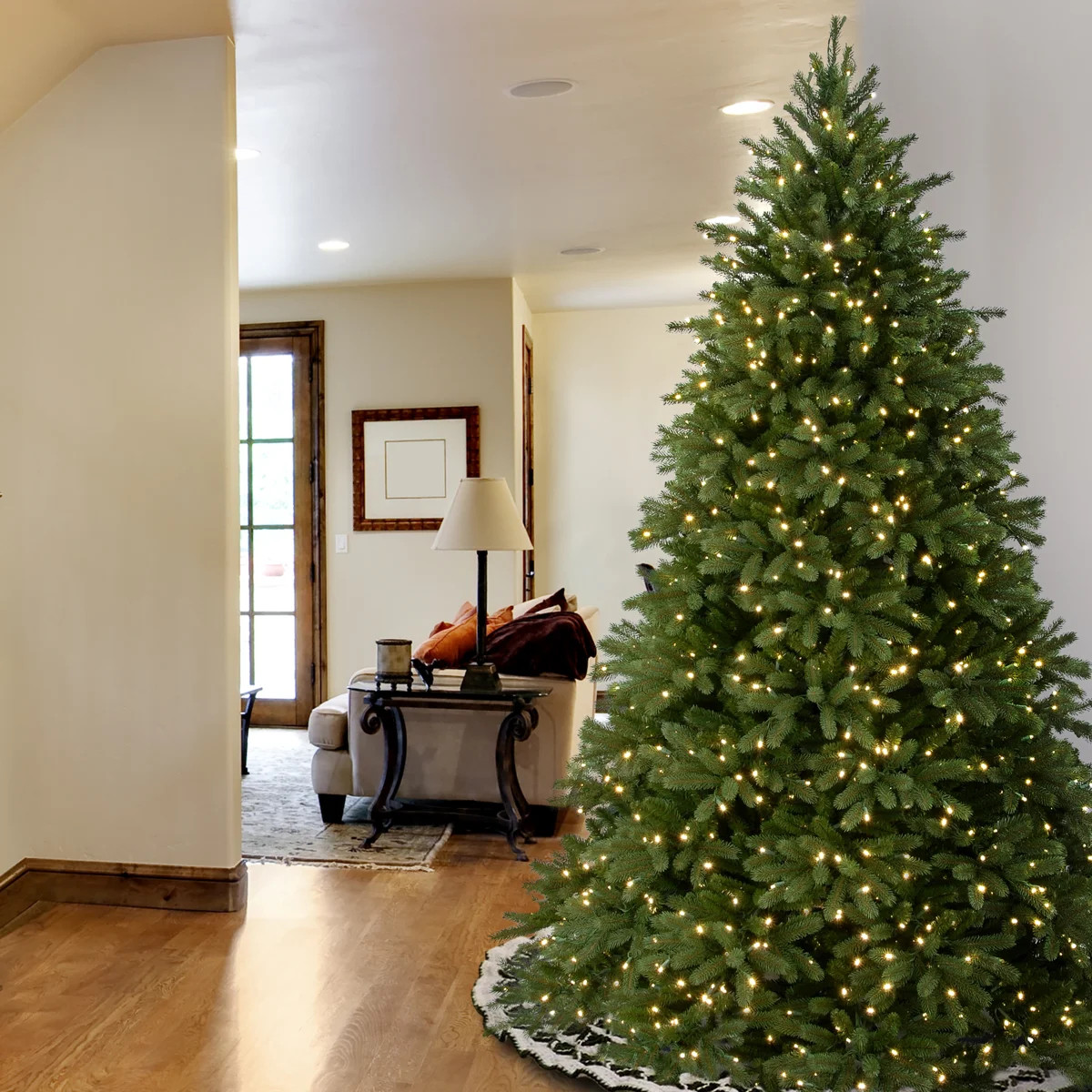 Jersey Flocked 7.5' Pre-Lit Fir Christmas Tree | Wayfair North America