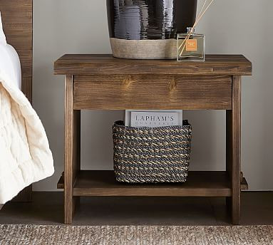 North 28" Reclaimed Wood Nightstand | Pottery Barn (US)