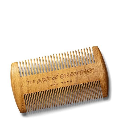 The Art of Shaving Beard Comb - Natural Sandalwood Comb, Dual Fine & Coarse Comb Widths, Suitable... | Amazon (US)