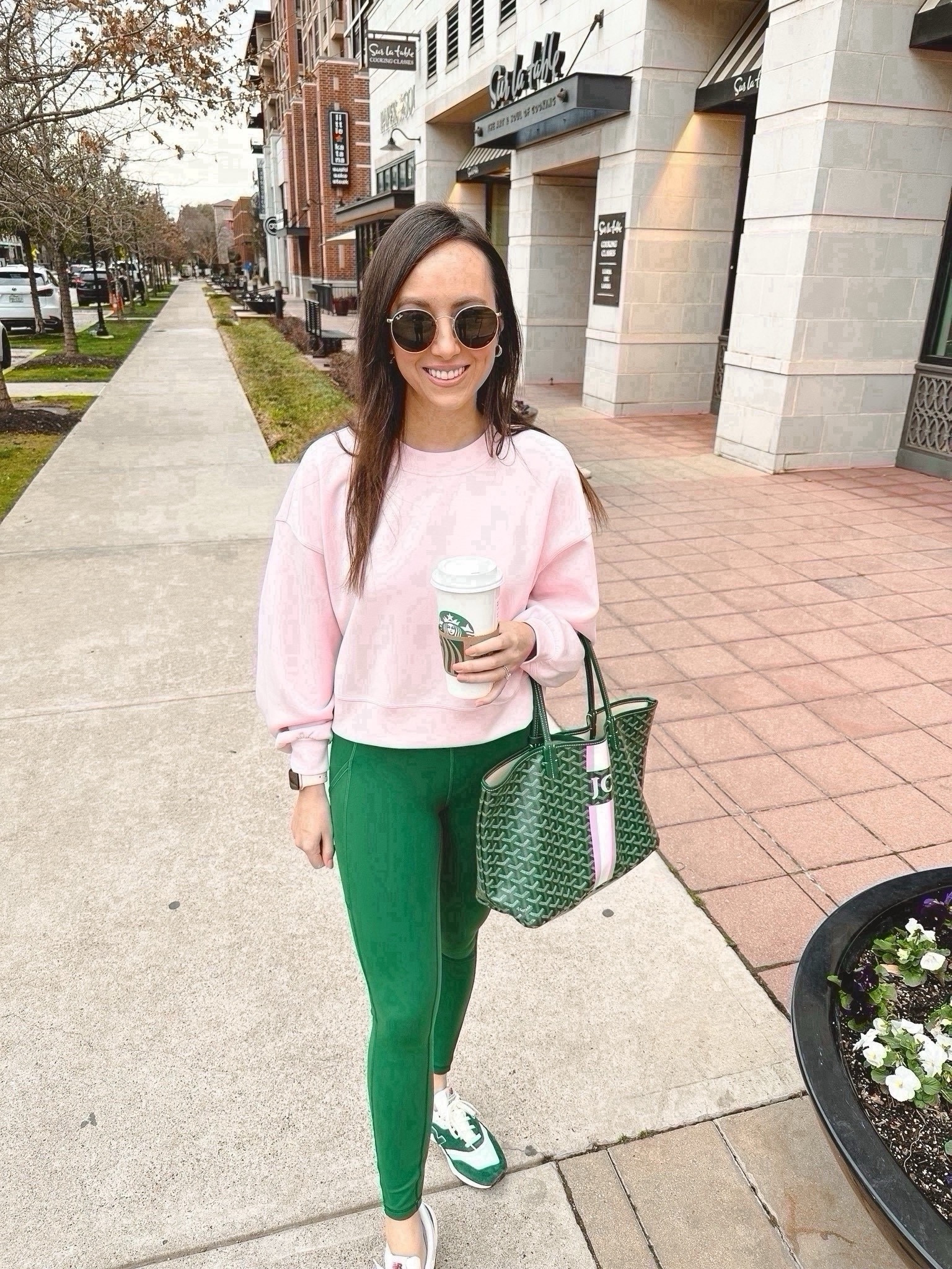 Lululemon perfectly oversized cropped crew sweatshirt in strawberry milkshake (size 4) with invigorate leggings in Everglade green (size 4) 



#LTKFindsUnder100 #LTKFitness #LTKSeasonal