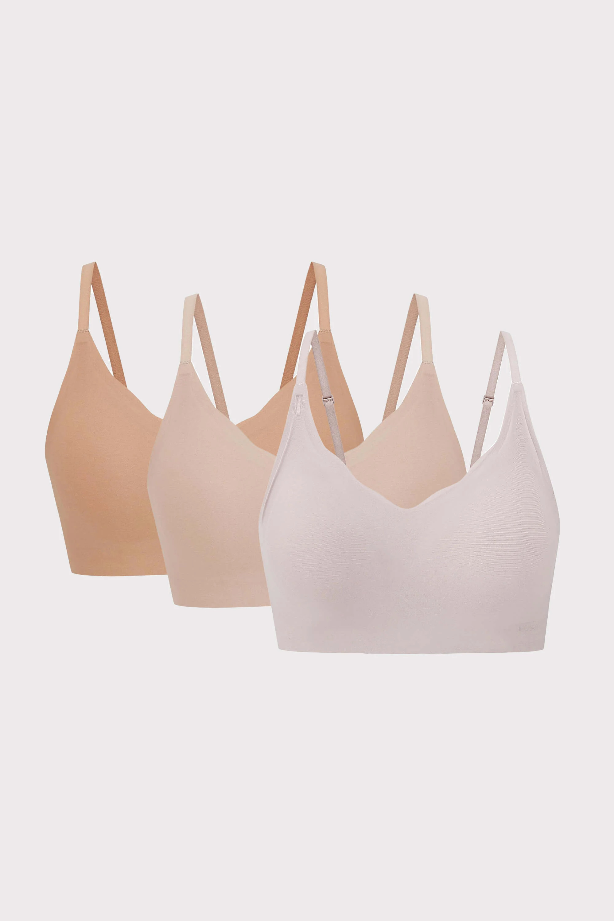 Barely Zero Fixed Cup Wavy Bra Trio | NEIWAI