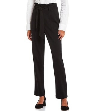 Takara Self-Tie Solid Ponte Pants | Dillard's | Dillard's