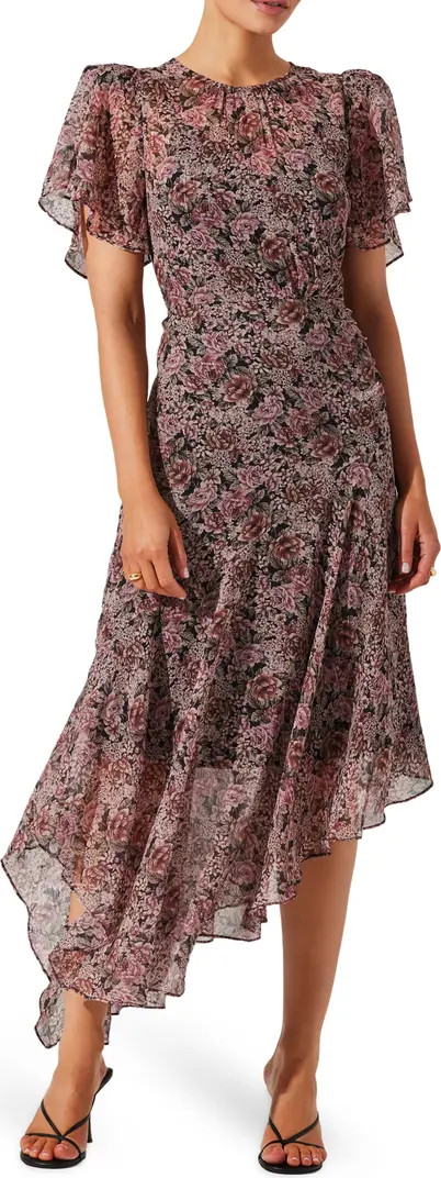 Floral Asymmetric Dress | Nordstrom Rack