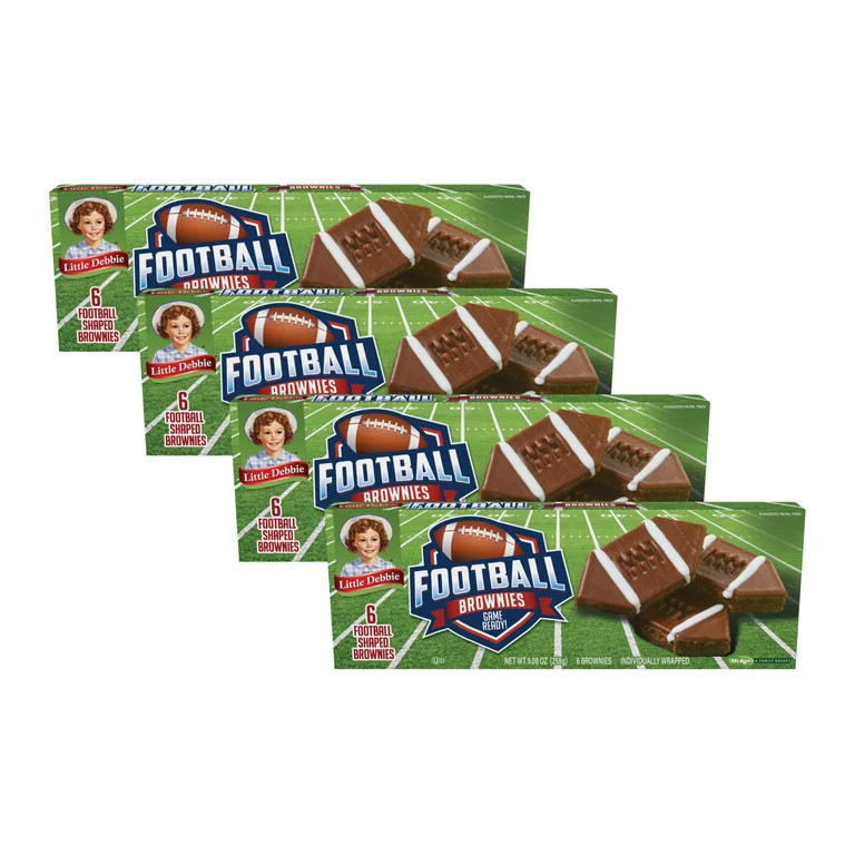 Little Debbie Football Brownies, 4 Boxes, 24 Individually Wrapped | Walmart (US)