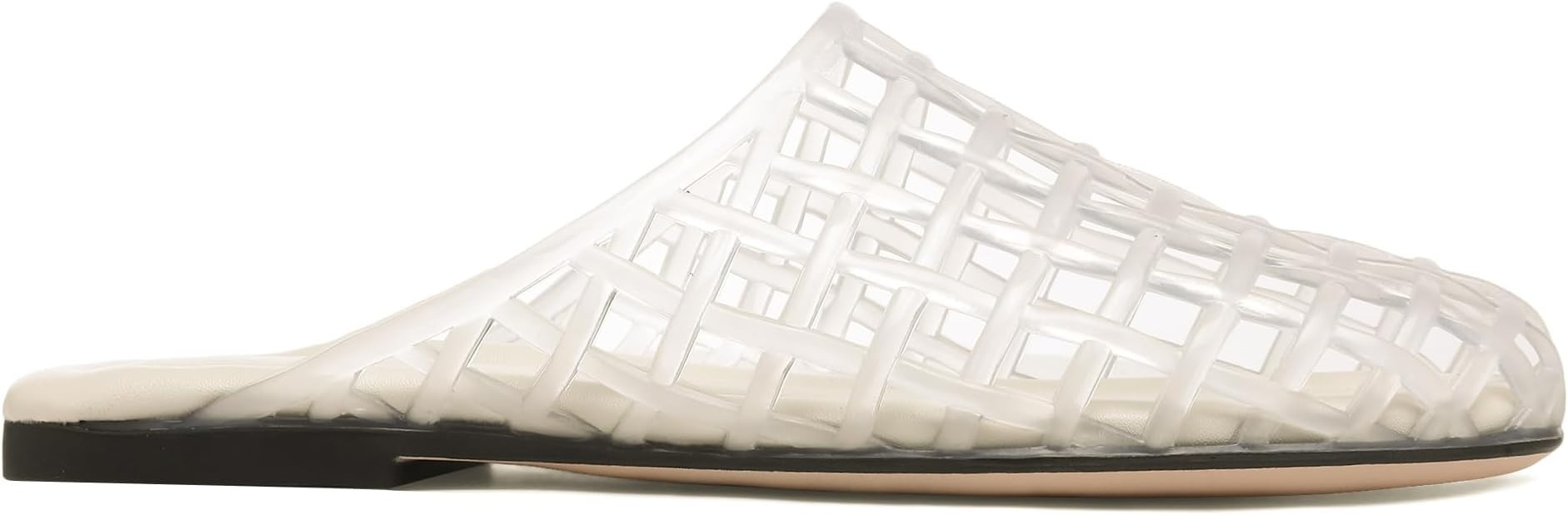 Clear Jelly Shoes for Women Slip on Mesh Slides Sandals Comfortable Closed Toe Flats Sandals Jell... | Amazon (US)