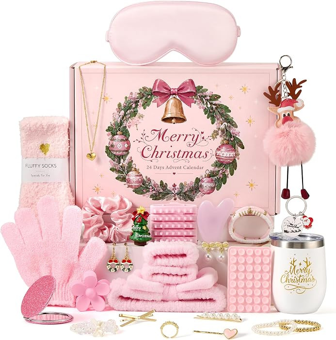 Advent Calendar 2026 for Teen Girls & Women - 24 Day Xmas Surprise Gift Set | Amazon (US)