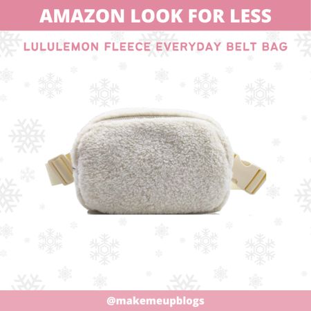 Amazon look for less for the sold out Lululemon Fleece Everyday Belt Bag in the natural ivory/trench colour!

#LTKstyletip #LTKunder50 #LTKitbag