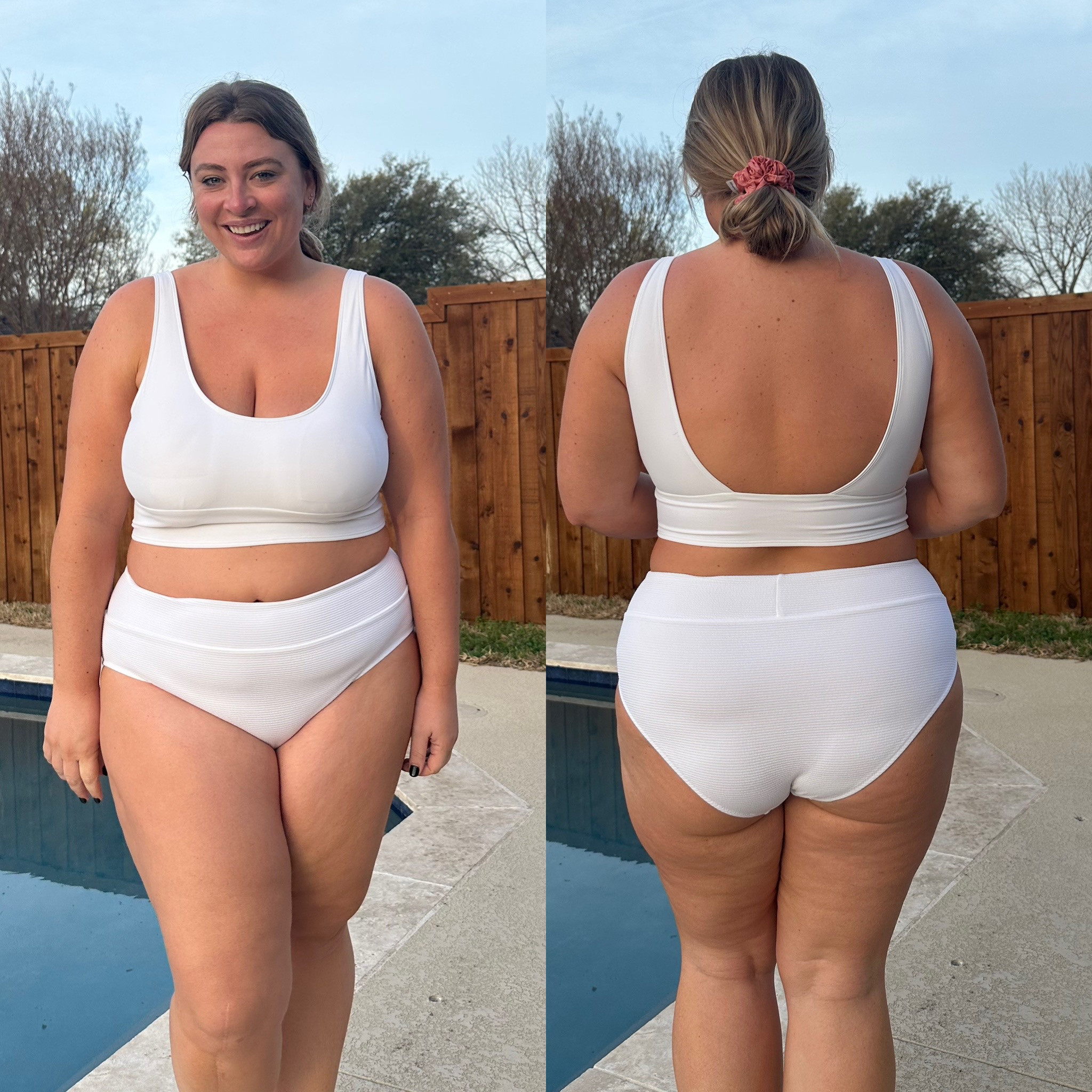 I found this old navy bikini to run big in both the top and bottom — I am wearing XL and need to try large. #oldnavy #swimsuit #bikini #whiteswim 

#LTKswim #LTKunder50 #LTKwedding