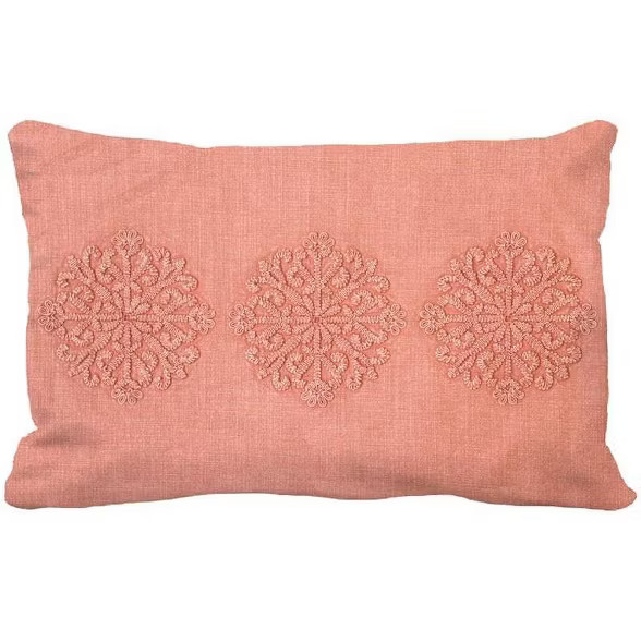 Medallion Garment Washed Lumbar Pillow - Threshold™ | Target