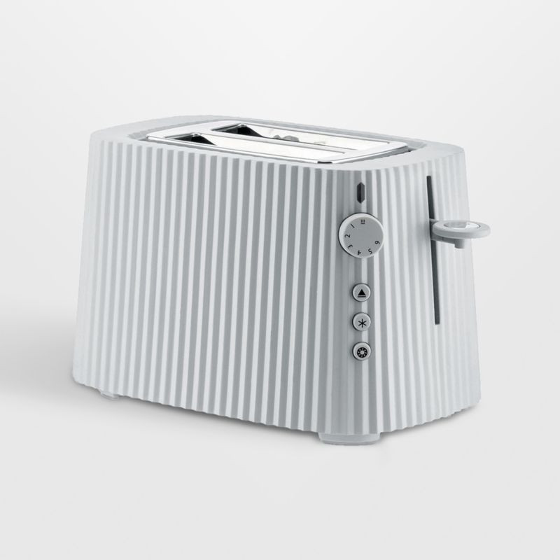 Alessi Plisse White 2-Slice Toaster + Reviews | Crate & Barrel | Crate & Barrel