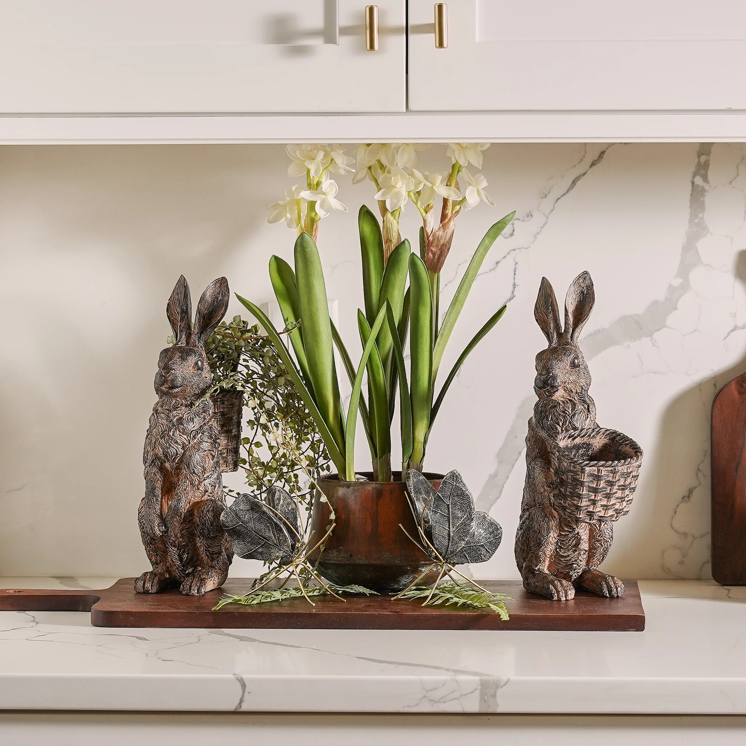 Leaf Wing Butterfly Set | Black & Gold | MJHome