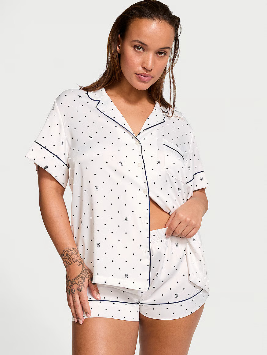 Satin Short Pajama Set | Victoria's Secret (US / CA )