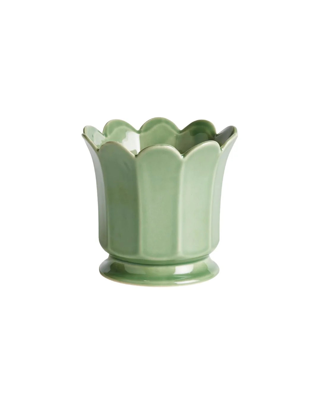 Sage Fluted Pot - Small | Brooke & Lou | Brooke and Lou