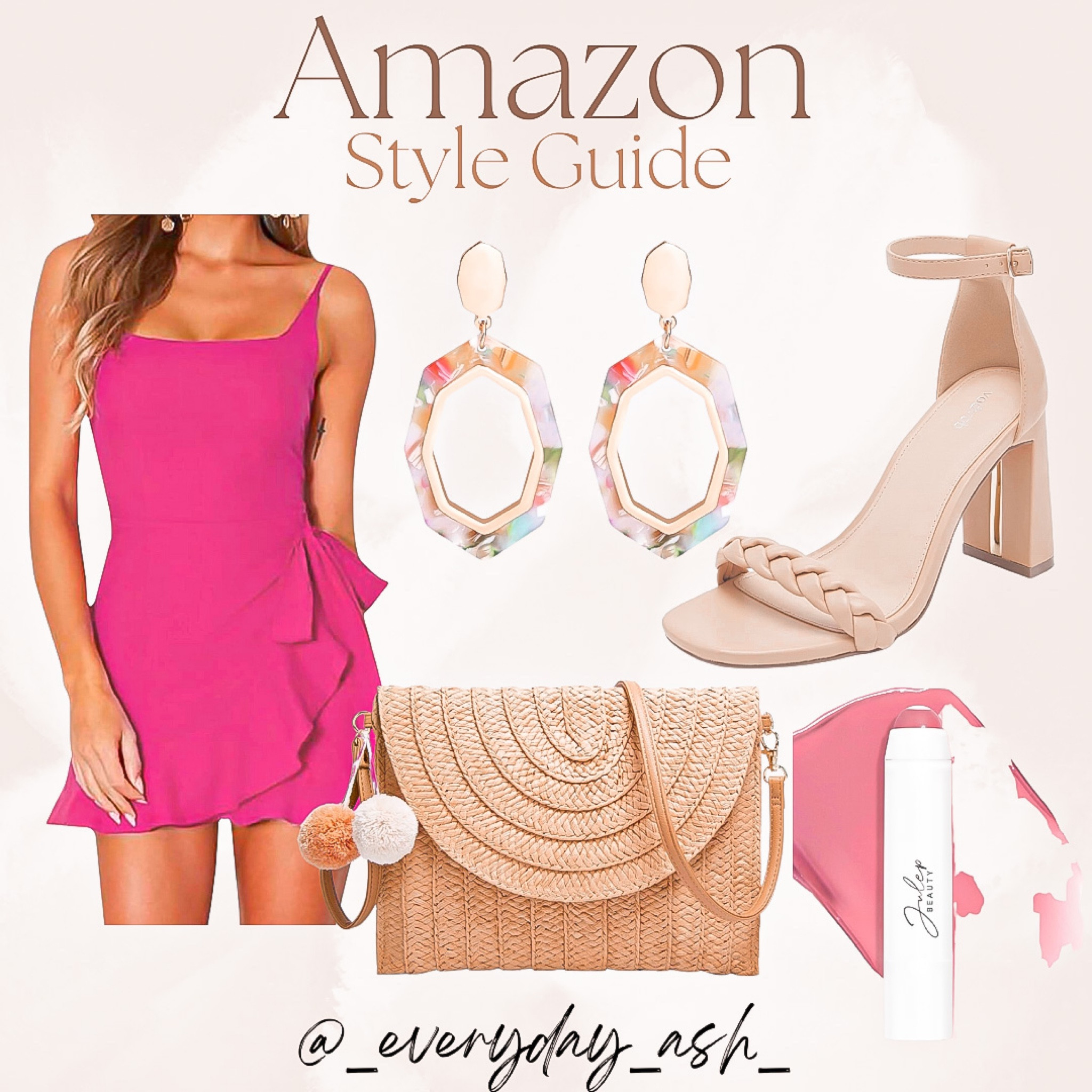 Amazon Style Guide 

This outfit is perfect for your birthday, honeymoon, bachelorette party and so much more !!💕💕

Amazon, pink dress, dangle earrings, pink earrings, nude heels, high heels, lipstick, clutch bag, purse, flirty outfit 

#LTKFind #LTKxPrimeDay #LTKwedding