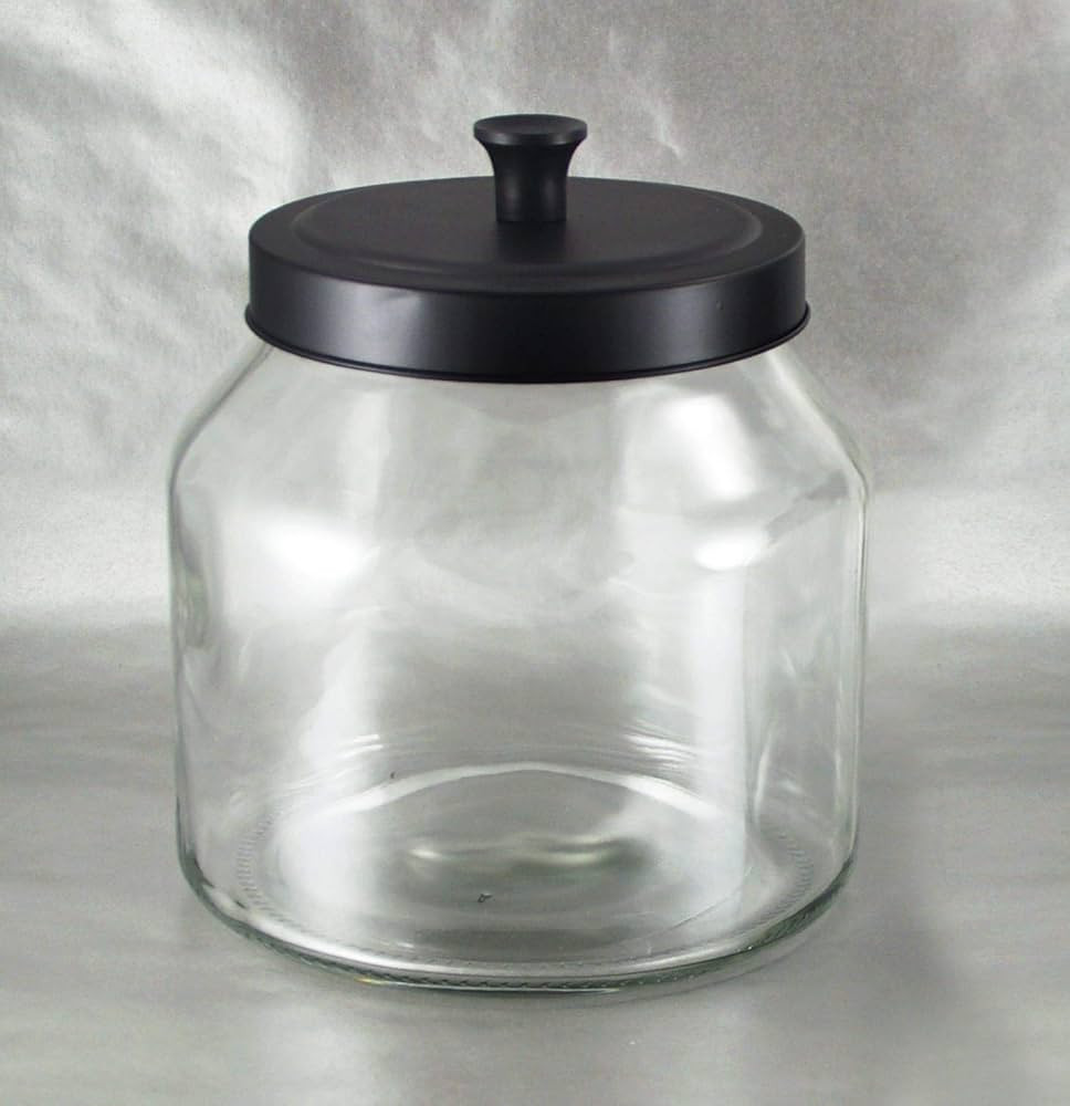 Grant Howard 59105 Storage Jar Black Matte Metal Top, 68 oz. | Amazon (US)