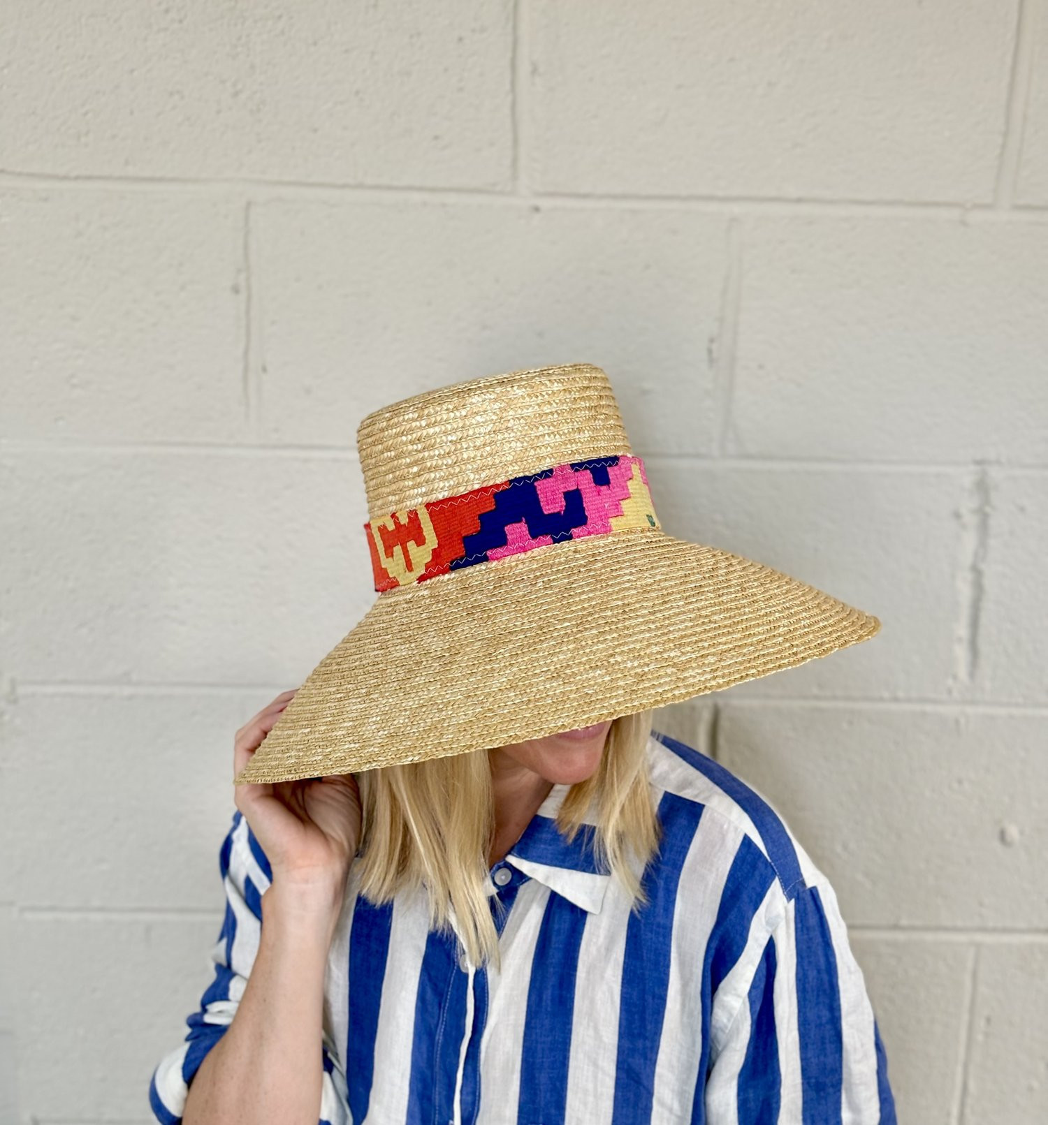 Kilim Band Straw Hat 016 | Orijinal
