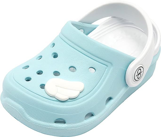 dripdrop Girls Comfort Clogs Kids Slip On Garden Shoes Boys Lightweight Beach Pool Slide Sandals ... | Amazon (US)