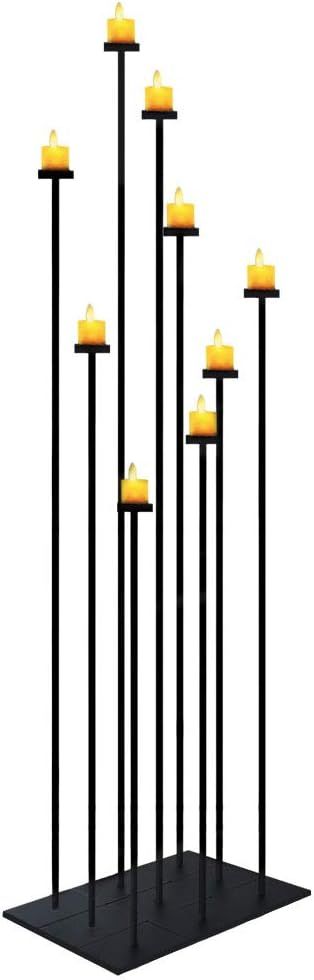 smtyle Tall Floor Candle Holders DIY 9 Candelabra 42 inch Centerpiece for Wedding Decor Using Tea... | Amazon (US)