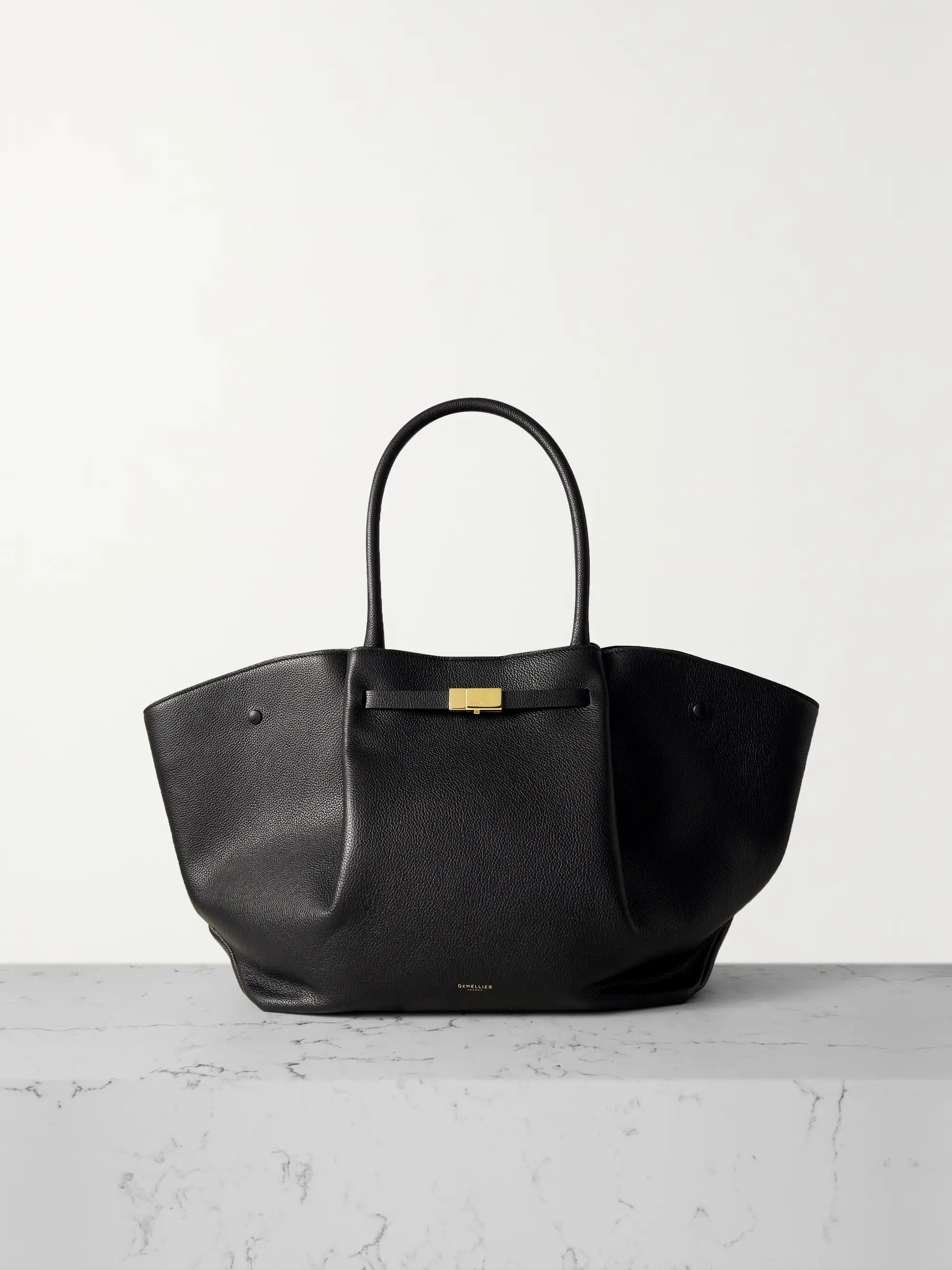 + NET SUSTAIN The New York textured-leather tote | NET-A-PORTER (US)