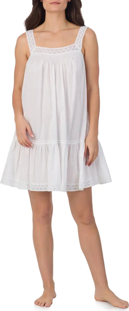 Eileen West Sleeveless Cotton Lawn Short Nightgown | Nordstrom | Nordstrom