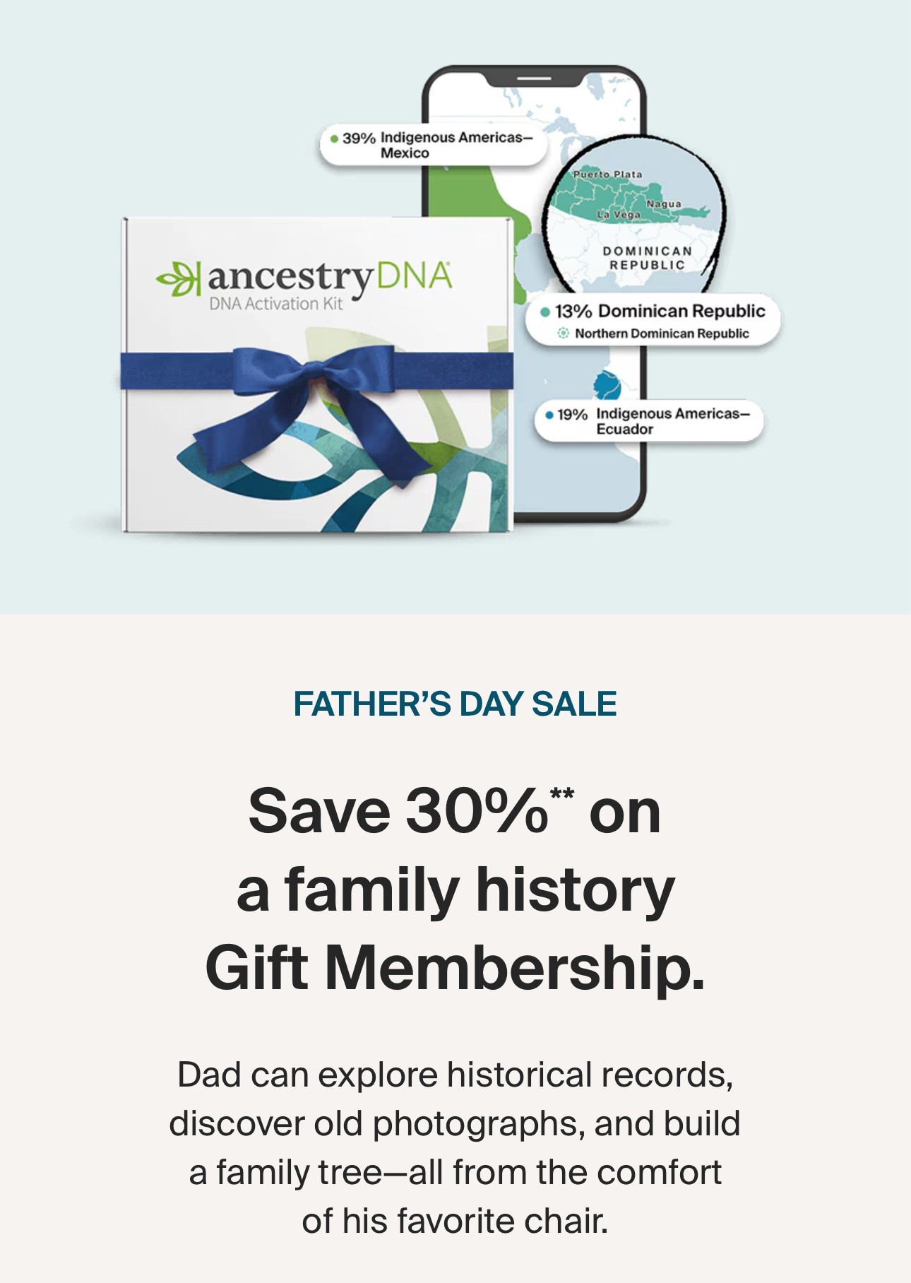 Father’s Day Sale!! Up to 75% off on Ancestry DNA kits for dad! Get your father a gift he’ll love! 



#liketkit #LTKMens #LTKFamily #LTKGiftGuide