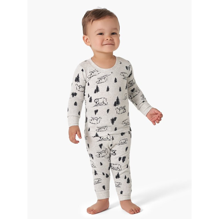 Modern Moments by Gerber Toddler Boy Tight Fitting Pajamas Set, 2-Piece, Sizes 12M-5T | Walmart (US)