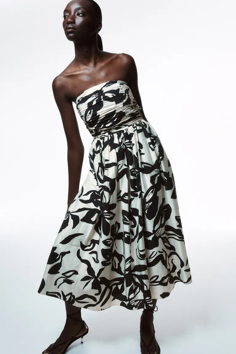 Bandeau Dress with Flared Skirt | H&M (US + CA)