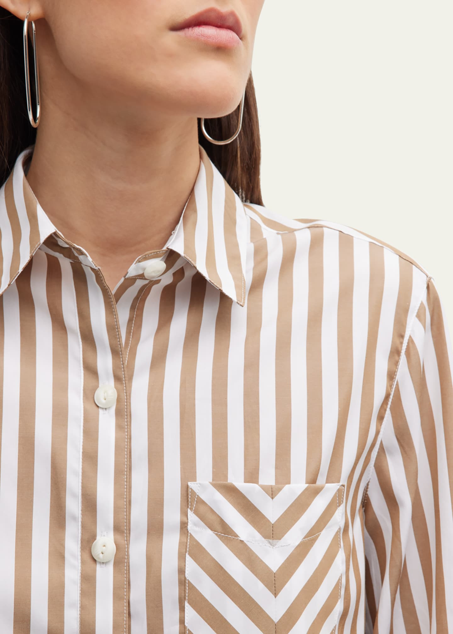 Rag & Bone Maxine Striped Button-Front Shirt | Bergdorf Goodman