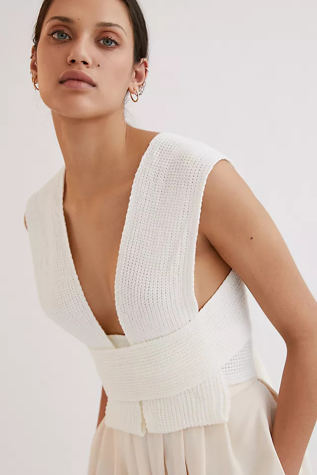 Cross-Tie Wrap Vest | Anthropologie (US)