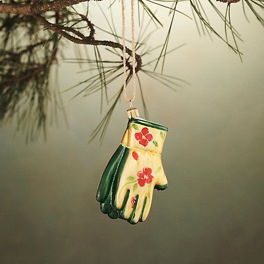 Garden Gloves Glass Ornament | Terrain