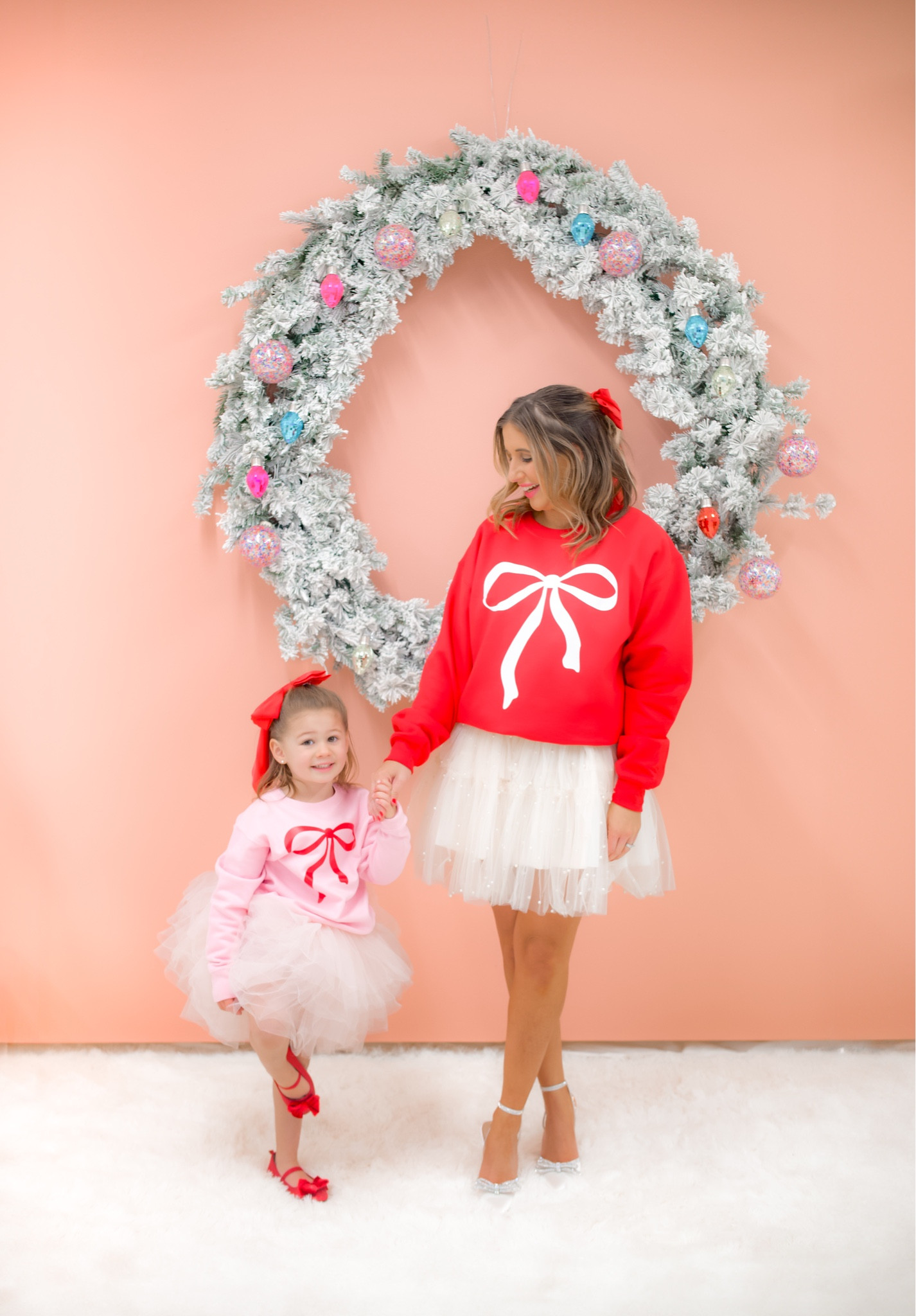 Mommy and me, Christmas outfits, family Christmas outfits, holiday outfits, family holiday outfits, bow sweatshirt, matching outfits, matching sweatshirts, bow shoes, bow heels, holiday shoes, Christmas shoes 

#holidayoutfits #christmasoutfits #bowsweatshirt #bowheels #bowshoes #mommyandme #mommyandmeholidayoutfit #mommyandmechristmasoutfit

#LTKFamily #LTKKids #LTKHoliday